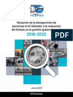 Situación de La Desaparición de Personas en El Salvador 2019 A 2022