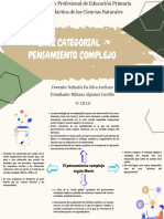 Cruz Categorial - Pensamiento Complejo: Docente: Nathalia Da Silva Arellano Estudiante: Bibiana Algumer Castillo