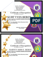 Awards Certificates