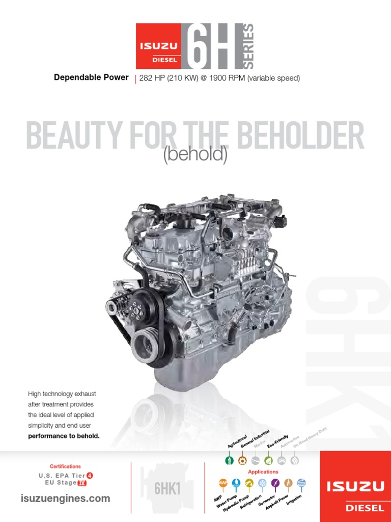 Isuzu 6h Series Specs | PDF