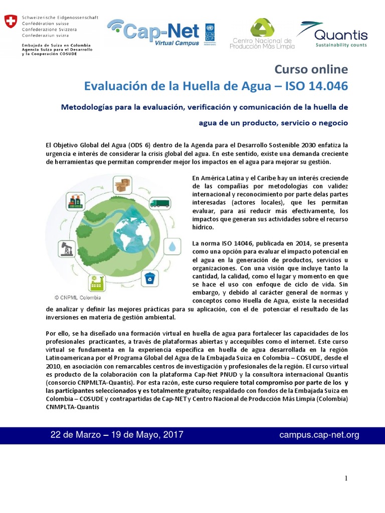Curso Virtual Evaluación de La Huella Del Agua | PDF | Agua | America ...