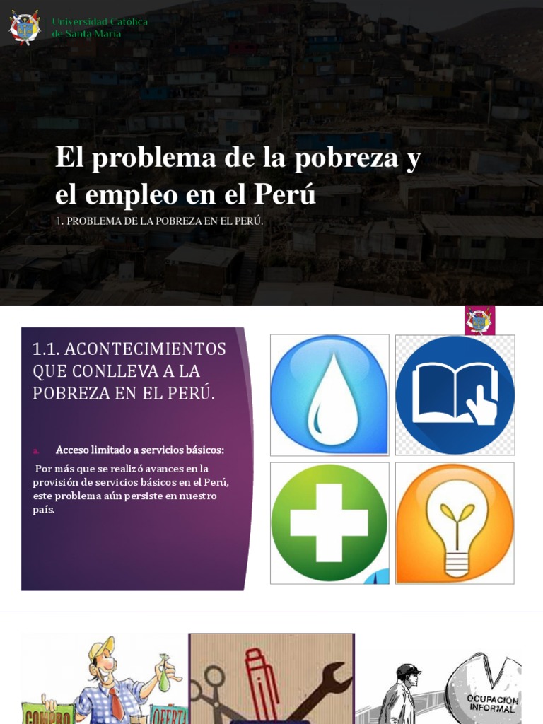 El Problema de La Pobreza y El Empleo en El Perú | PDF