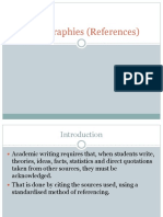 Bibliographies (References)