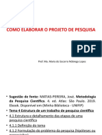 Como Elaborar o Projeto de Pesquisa