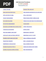 A320 Abnormal Procedures