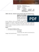 Adjunto Voucher de Deposito Judicial Por Honorarios Profesionales
