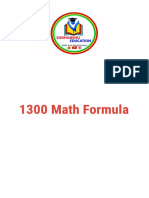 1300 Maths Formula
