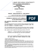 Case Doctrines in Legal Ethics by Prof. Erickson Balmes