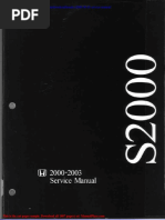 HONDA S2000 (2000–2003, AP1, Roadster) XXL Workshop/Repair Manual In - Foto 3