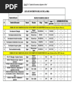 Taller #10 Listado de Documentos de Obra