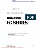 Komatsu Engine Generator Eg350 1 Shop Manual