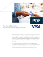 Visa Claims Resolution Efficient Dispute Processing For Merchants VBS 14.APR.16