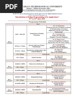 Program SChedule