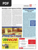 Nostalgia e feliz regresso de férias