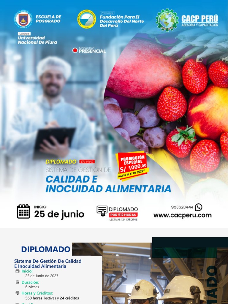 SISTEMA DE GESTIÓN DE CALIDAD E INOCUIDAD ALIMENTARIA iURPAwz | PDF ...