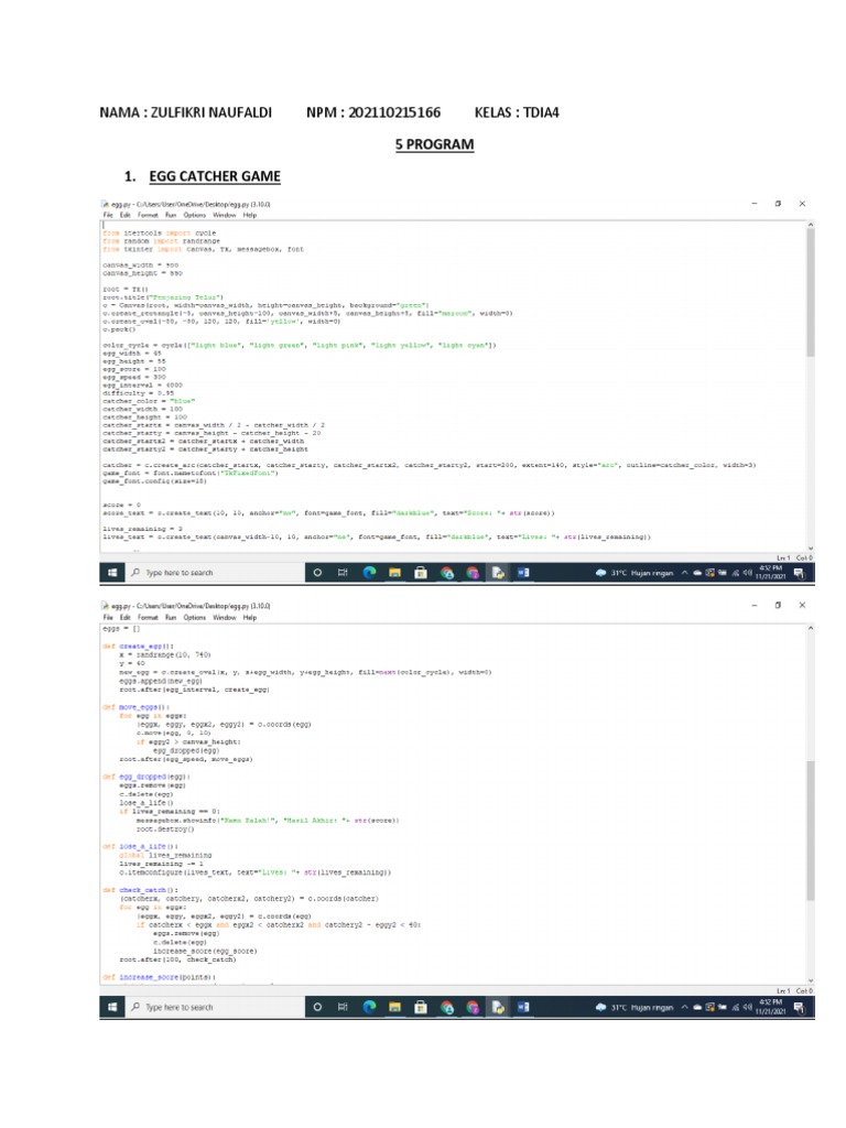 5 Program Python | PDF
