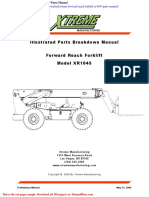 Xtreme Forward Reach Forklift Xr1045 Parts Manual