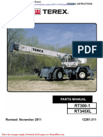 Terex Cranes Rt300 1 Rt345xl Parts Manual