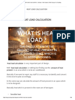 Heat Load Calculation - All About - Hvac System - Hvac Design - Fire Fighting