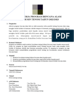 Kertas Kerja Program Bencana Alam