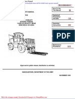 John Deere M544e Forklift Truck Operator Manual