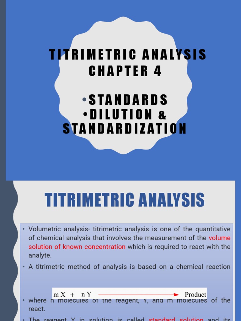 CHM421 Chapter 4 Part A | PDF | Titration | Chemistry