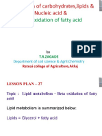 Beta Oxidation of Fatty Acid 31-01-2022