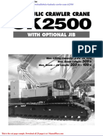 Kobelco Hydraulic Crawler Crane Ck2500