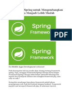Framework Spring untuk Mengembangkan Aplikasi Java Menjadi Lebih Mudah