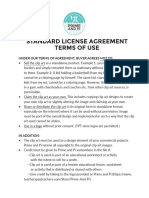 Standard License Agreement Terms of Use: Prime