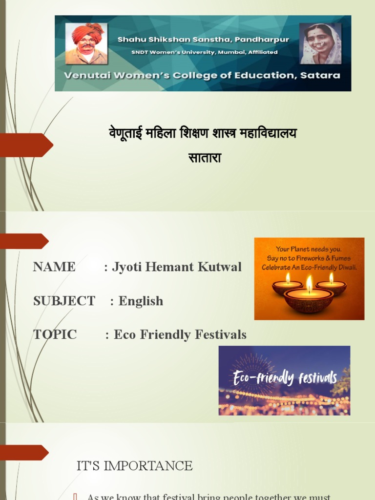 Eco-Friendly Festival Celebrations | PDF | Science & Mathematics
