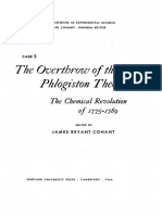 The Overthrow of the Phlogiston Theory the Chemical Revolution of 1775-1789 Conant, James Bryant