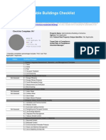 Sustainable Buildings Checklist Template