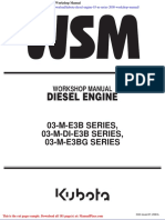 Kubota Diesel Engine 03 M Series 2008 Workshop Manual