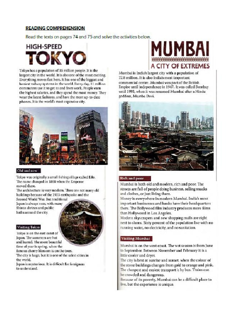 Reading 3 Cities Pdf
