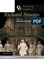 The Cambridge Companion To Richard Strauss by Youmans, Charles Dowell (Ed.)