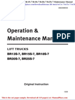 Doosan Lift Truck Br13s 7 Br15s 7 Br18s 7 Br20s 7 Br25s 7 Maintenance Manual