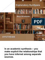 Writing An Explanatory Synthesis