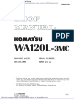 Komatsu Wheel Loaders Wa120l 3 Shop Manual