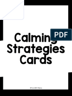 Calming Strategies Cards o