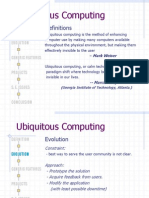 Ubiquitous Computing: Definitions