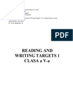 Cds Reading and Writing Targets 1 - Clasa 5