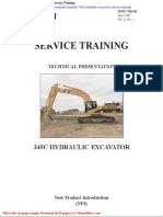 Caterpillar 345c Hydraulic Excavator Service Training