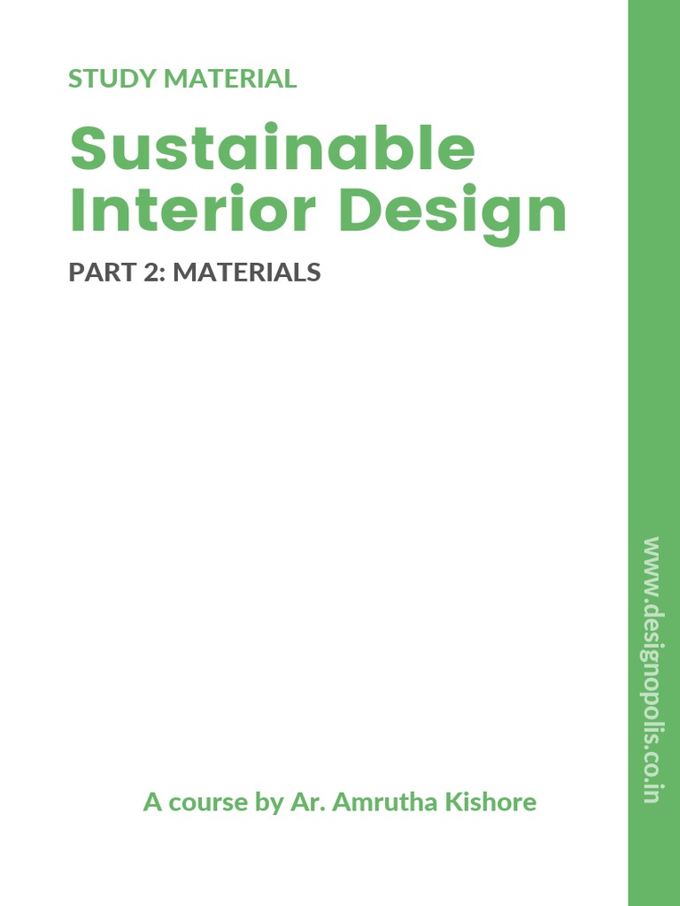 Sustainable Materials in Interior Design | PDF | Science & Mathematics