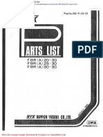 Nichiyu Reach Truck 469 85p0101 Parts List