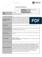 Yonsei University - Operations Management