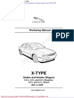 Jaguar Workshop Manual X Type 2001 2009