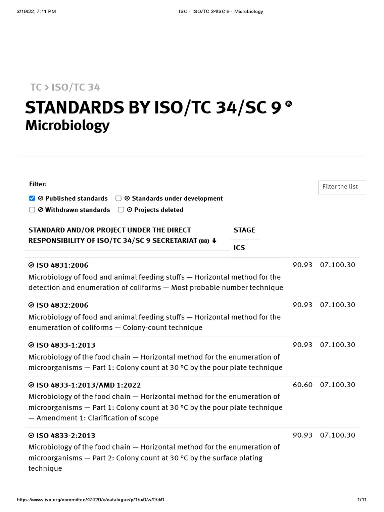 ISO - ISO - TC 34 - SC 9 - Microbiology | PDF | Polymerase Chain ...