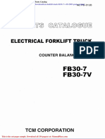 TCM Forklift Truck Fb30 7 V 09 2003 Parts Catalog