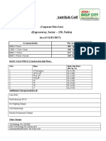 Price List of Antriksh Golf City